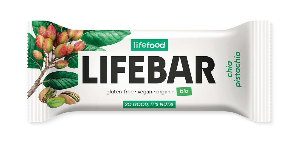 Lifebar Chia Pistachio Superfood-Riegel 40 g