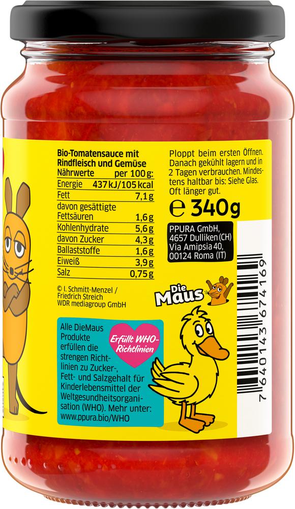 Sugo Bolognese mit Rinderhack & verstecktem Gemüse 340 g
