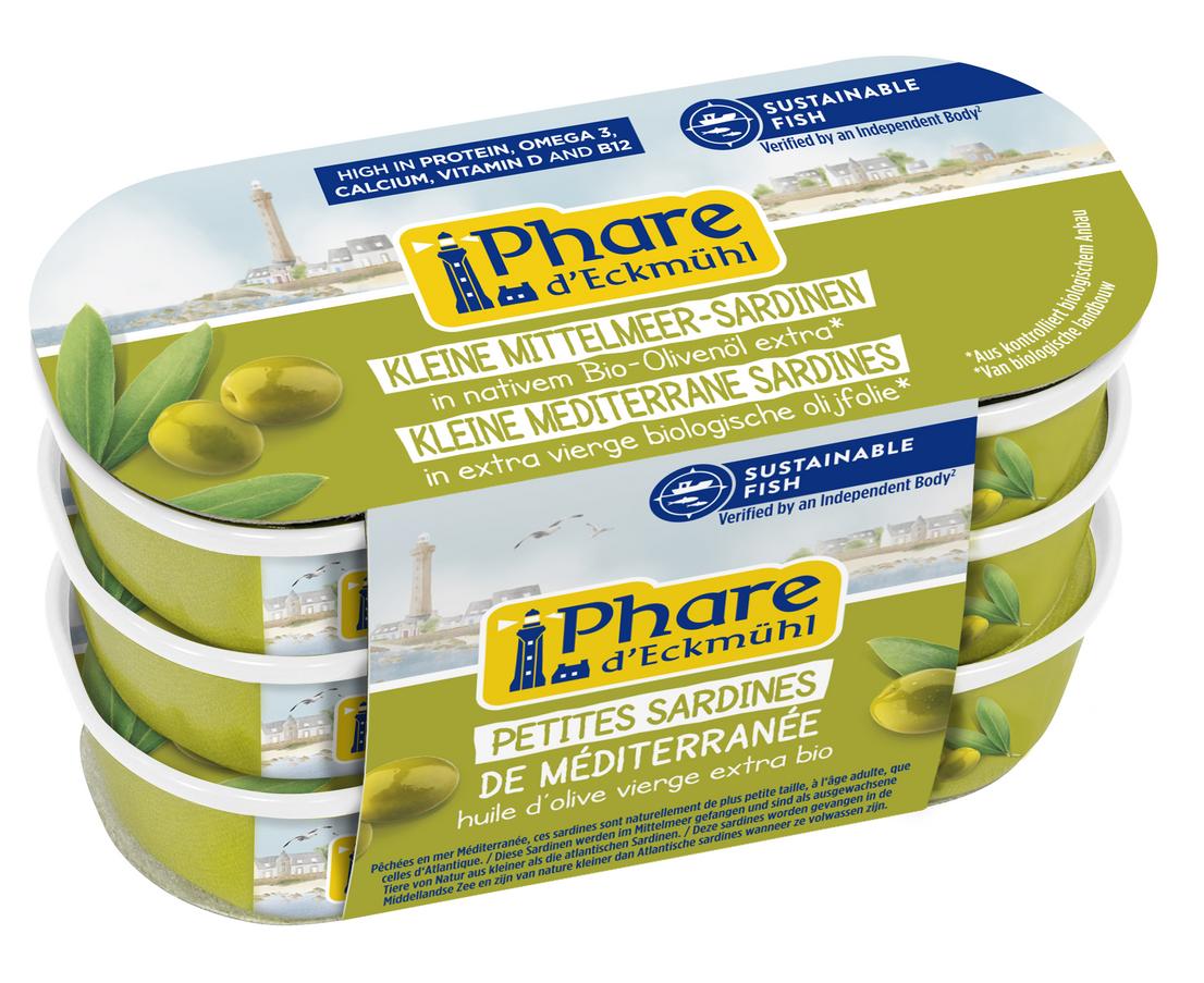 Kleine Mittelmeer-Sardinen nativ. Bio-Olivenöl ext 165 g