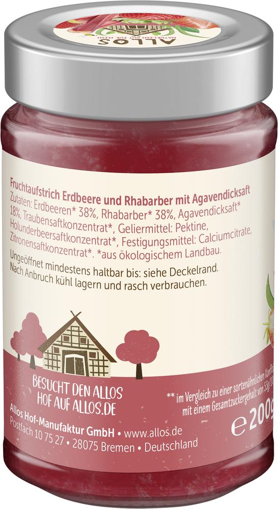 Frucht Pur 75% Erdbeere + Rhabarber 200 g