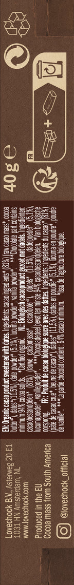 Extra Pure bars Lovechock 40 g