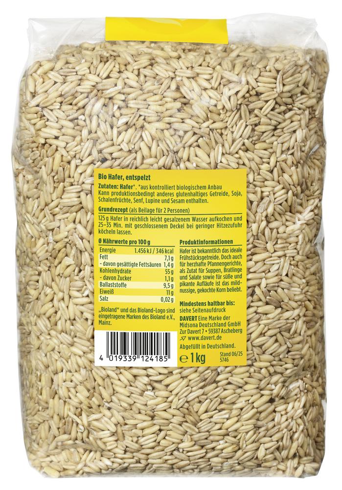 Hafer  entspelzt 1 kg