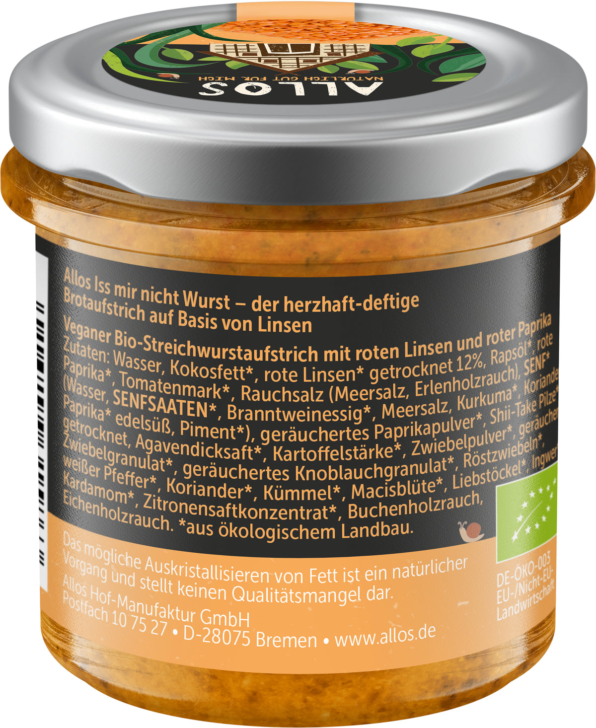 Aufstrich Iss mir nicht Wurst Teewurst 135 g