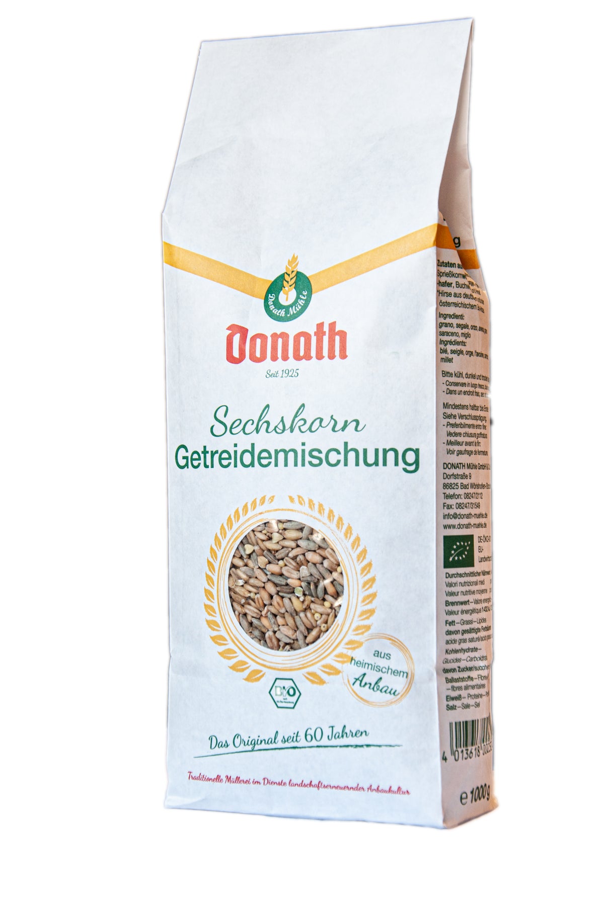 Sechskorn-Getreide-Mischung ganz 1 kg