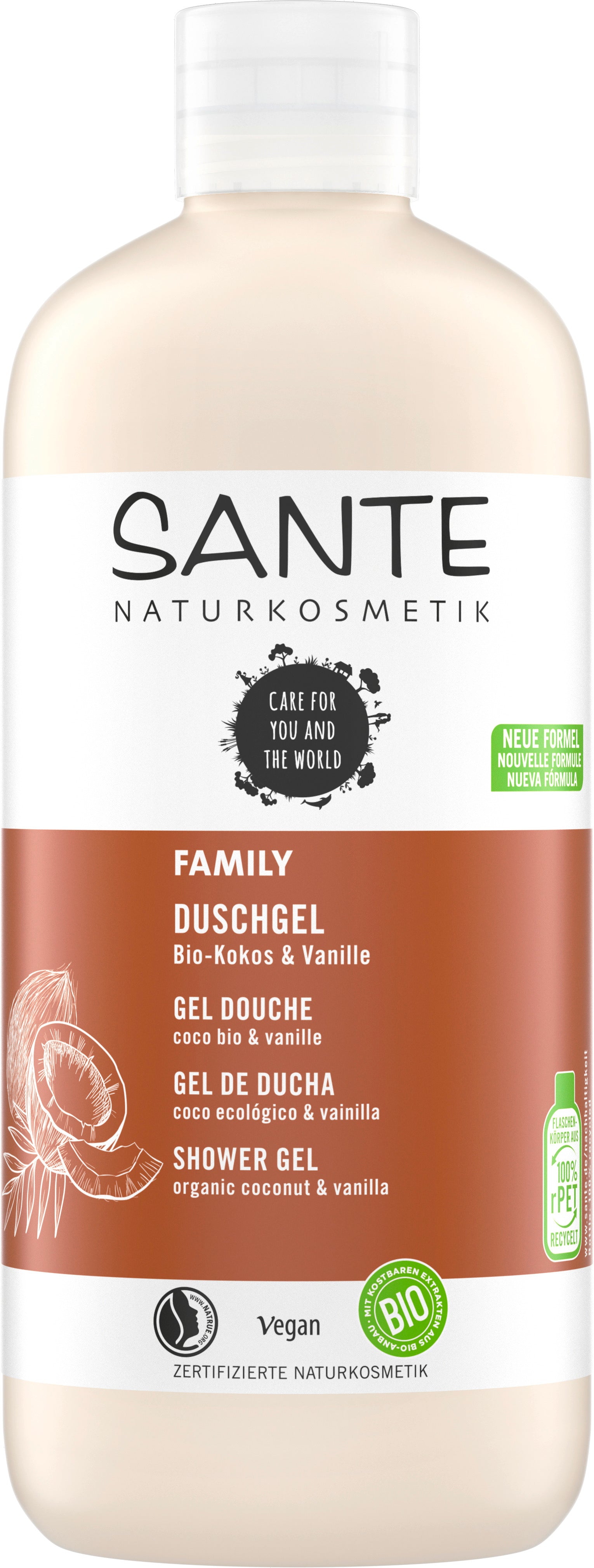 Family Duschgel Bio-Kokos & Vanille 500 ml