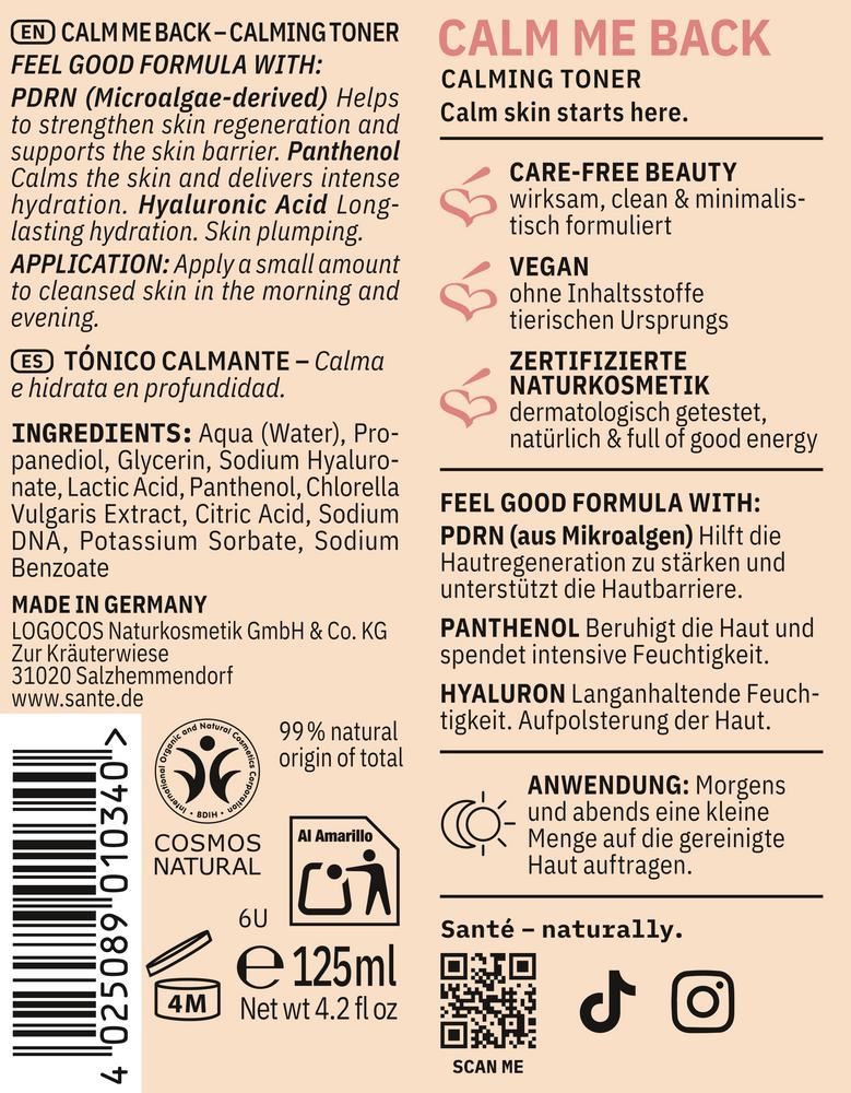 Calm Me Back Calming Toner 125 ml