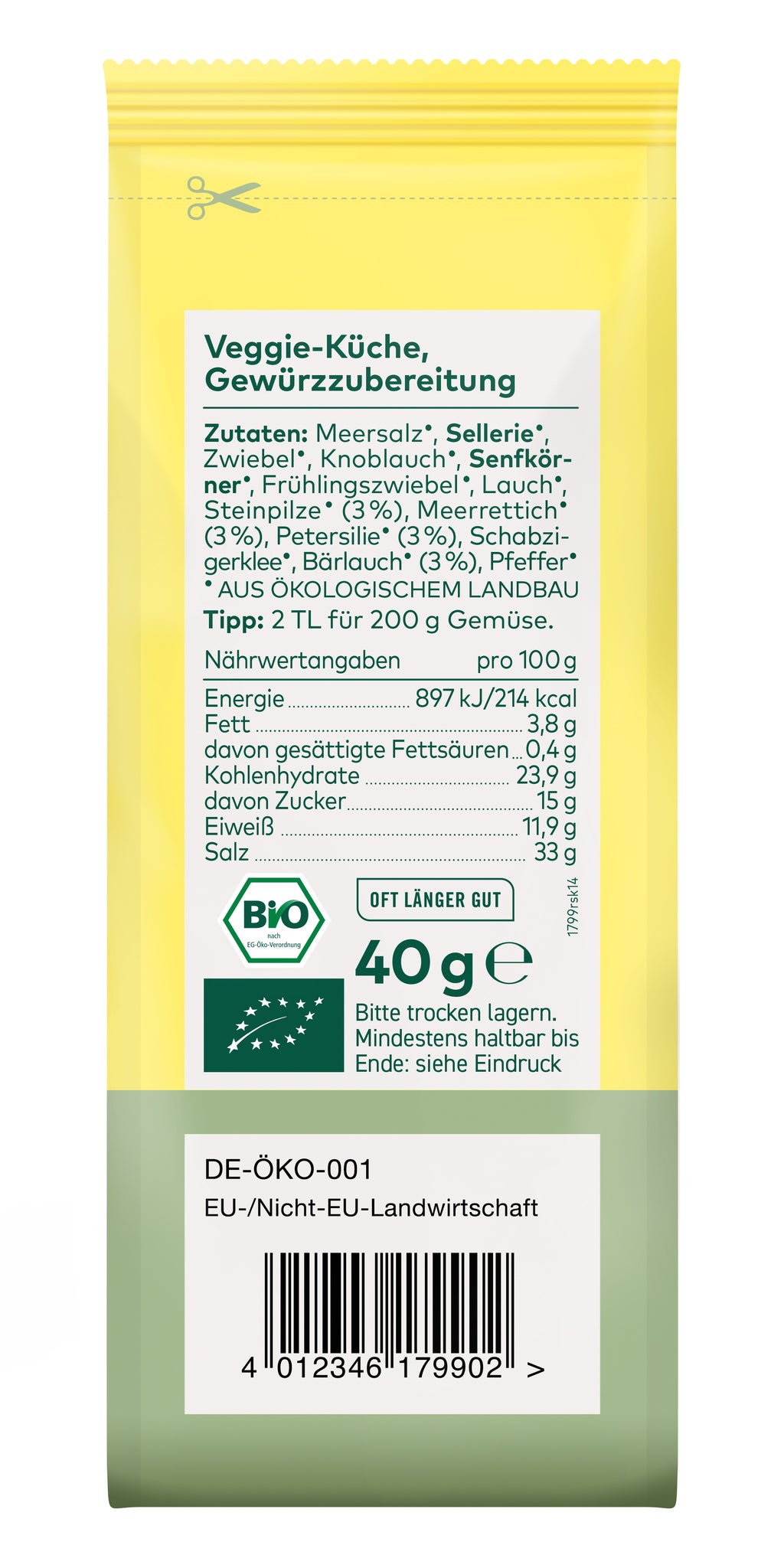 Veggie-Küche Würzmischung 40 g