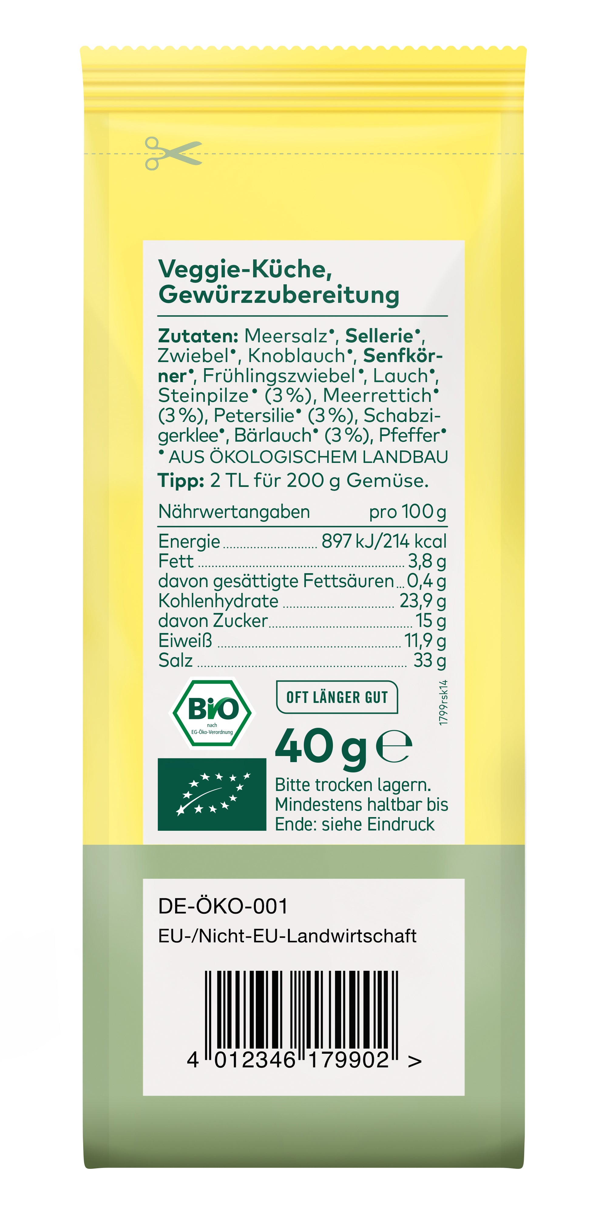 Veggie-Küche Würzmischung 40 g