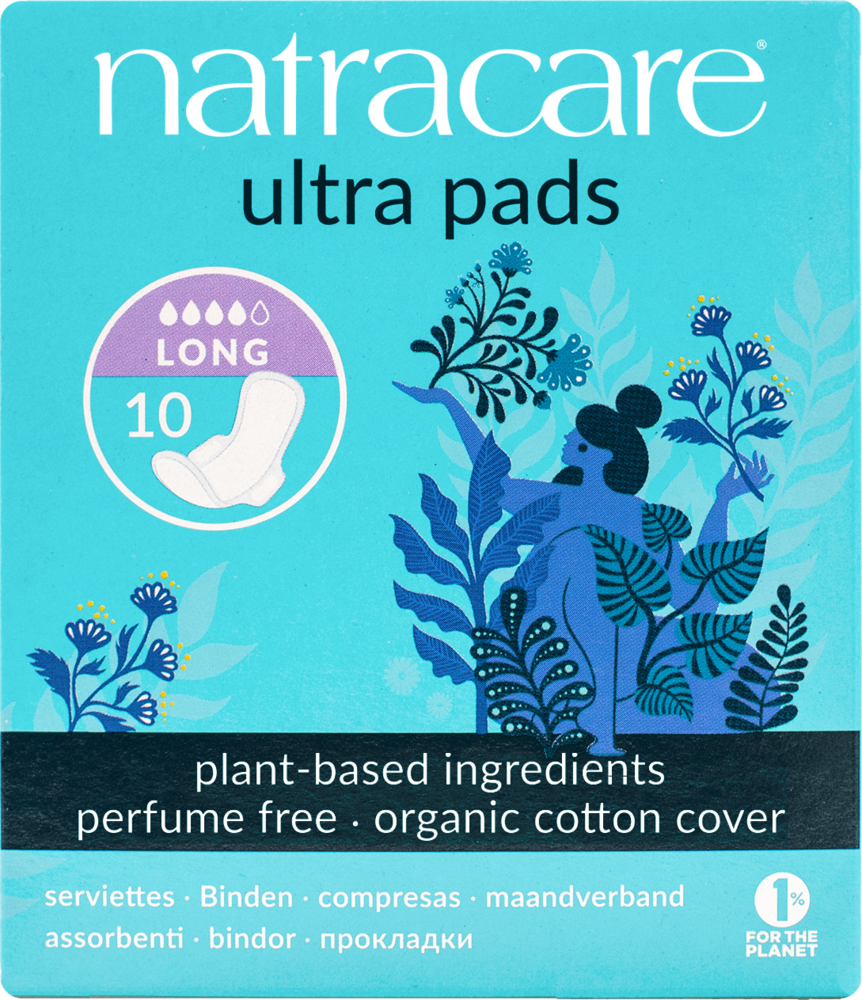 Damenbinden ultra pads long mit Flügeln 10 Stk