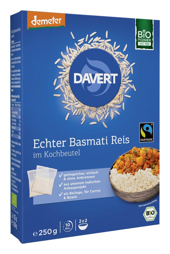 Basmati-Reis im Kochbeutel  demeter 250 g