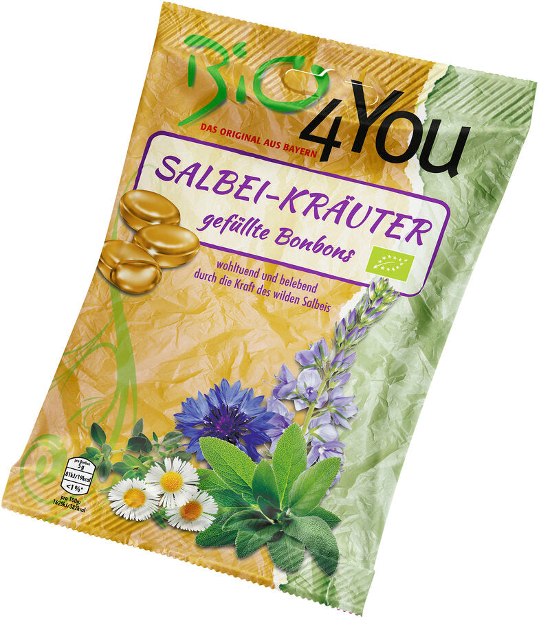 Salbei-Kräuter-Bonbons gefüllt 75 g