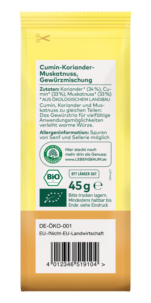 Cumin Koriander Muskatnuss Gewürzmischung 45 g