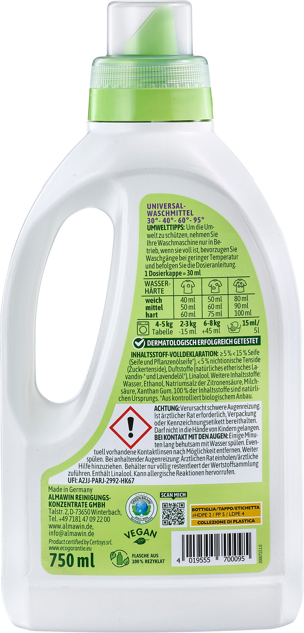 Universal Waschmittel 750 ml