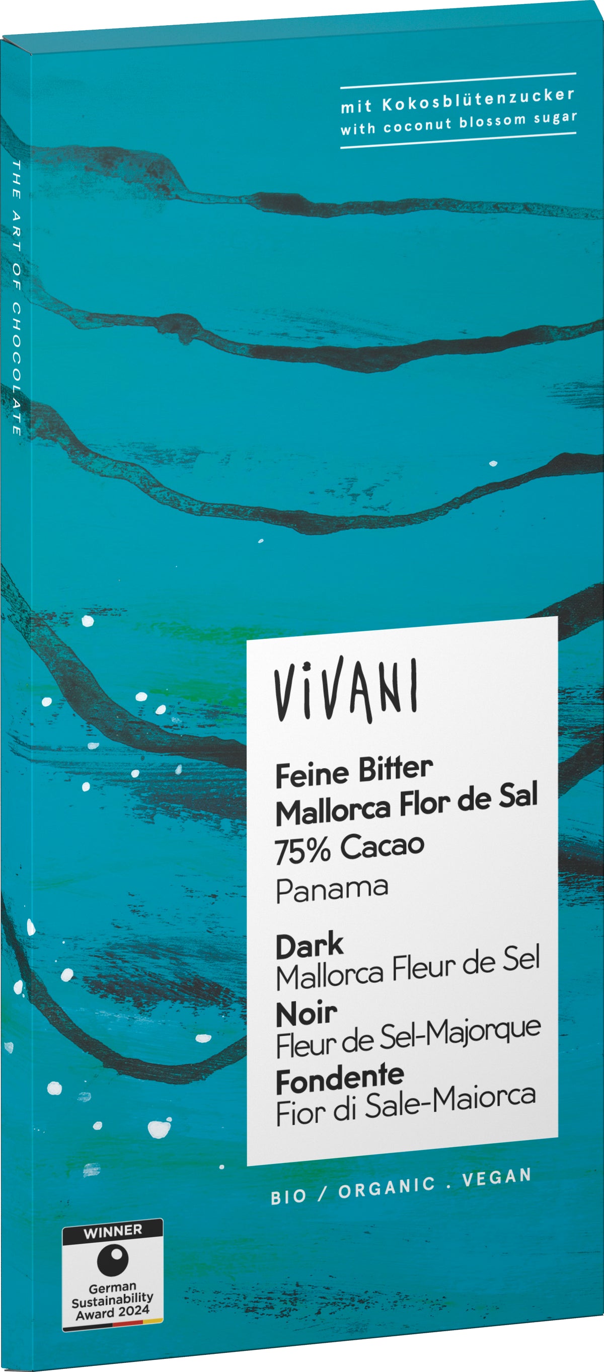 Feine Bitter Mallorca Flor de Sal 75% Cacao Panama 80 g