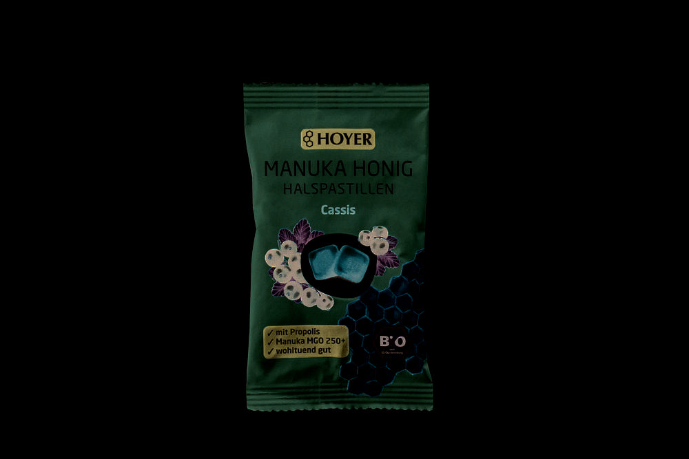 Manukahonig Halspastillen cassis 30 g