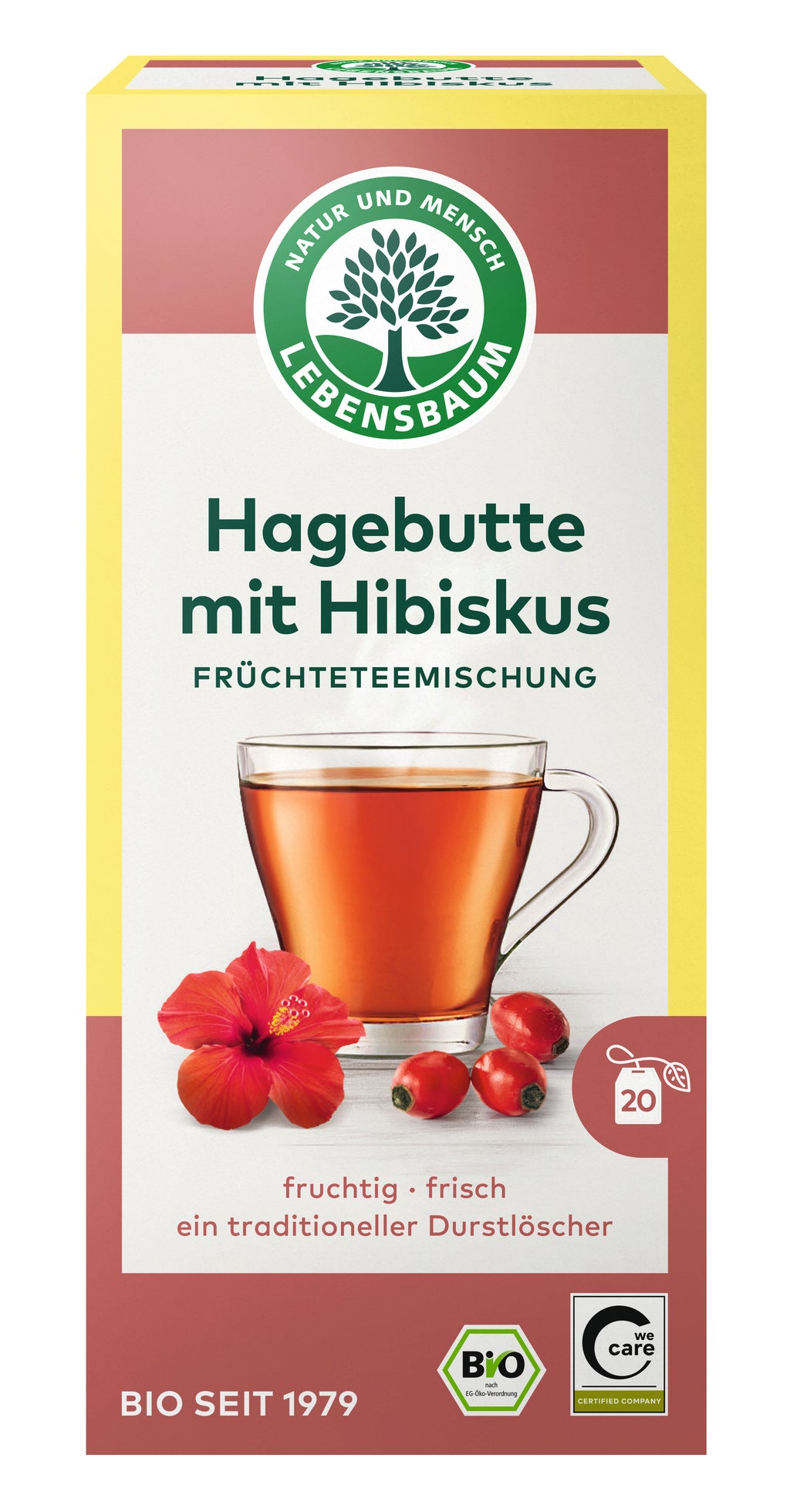 Hagebutte mit Hibiskus Früchtetee 50 g