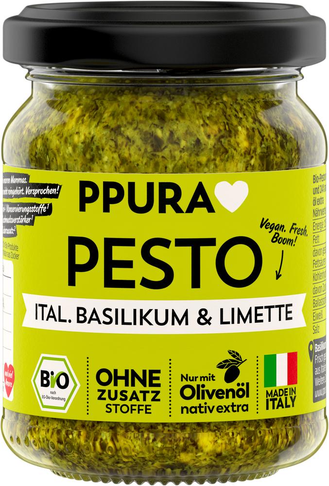 Pesto Basilikum, Limette & Cashews 120 g