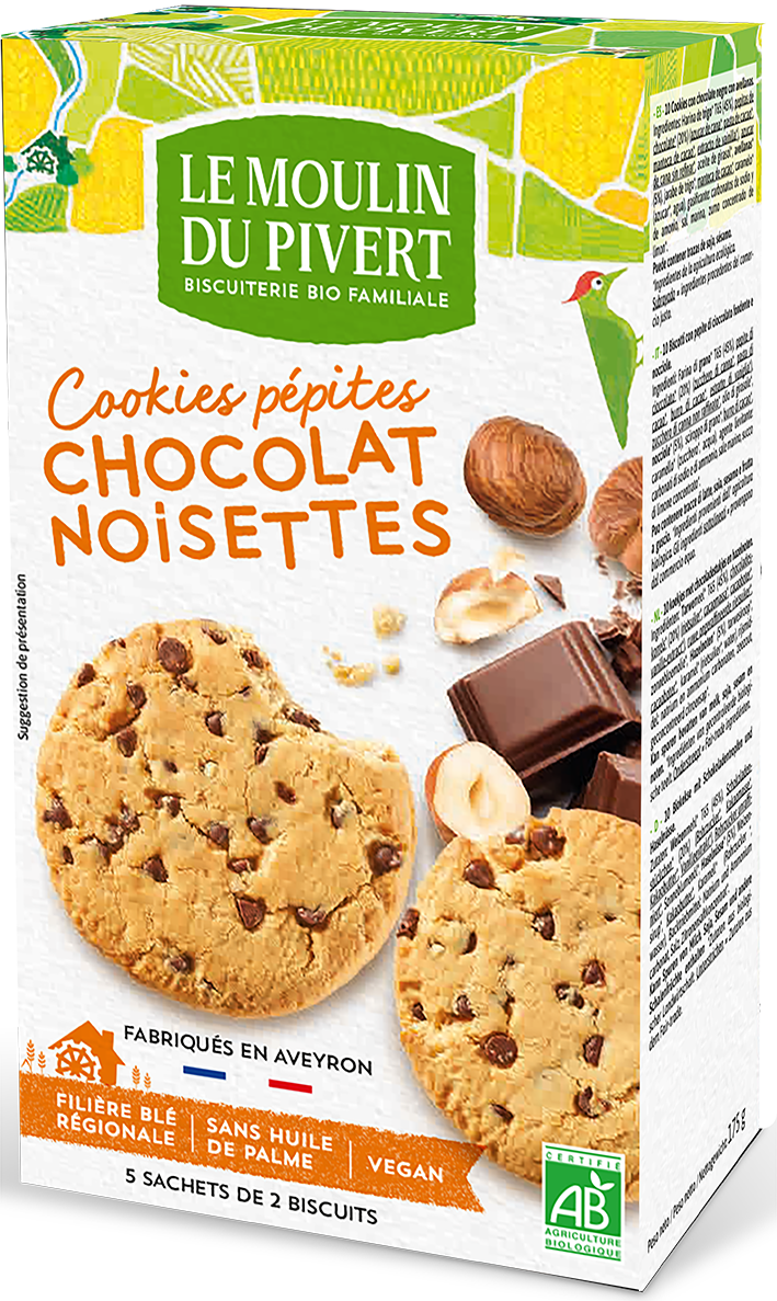Cookies mit Schokotropfen und Haselnuss 175 g
