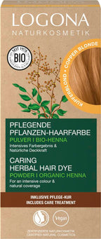 Pflegende Pflanzen-Haarfarbe Pulver 02 Kupferblond 100 g