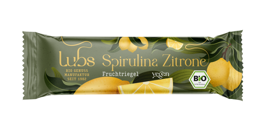 Spirulina Zitrone Fruchtriegel 40 g