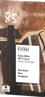 Feine Bitter Schokolade 85 % Cacao Santo Domingo 80 g