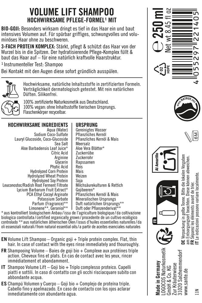 Volumen Lift Shampoo 250 ml