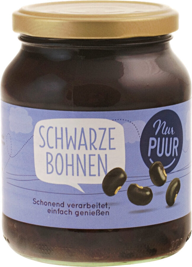 Schwarze Bohnen im Glas 350 g