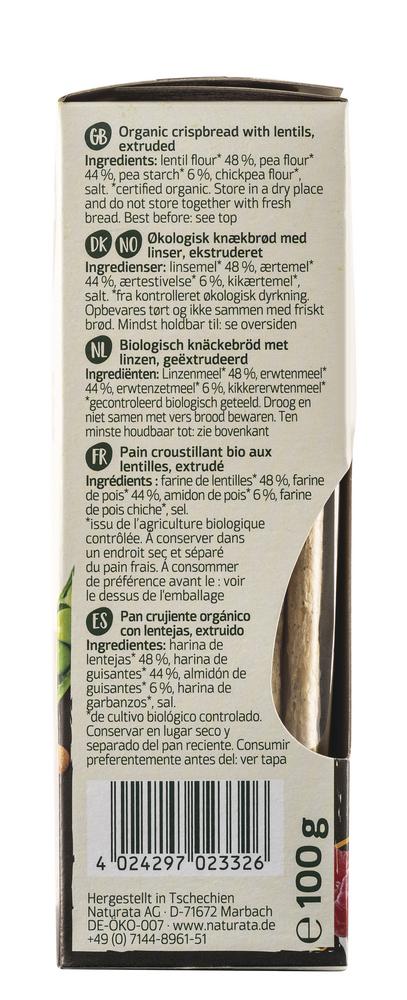 Knusperbrot Linsen Erbsen 100 g