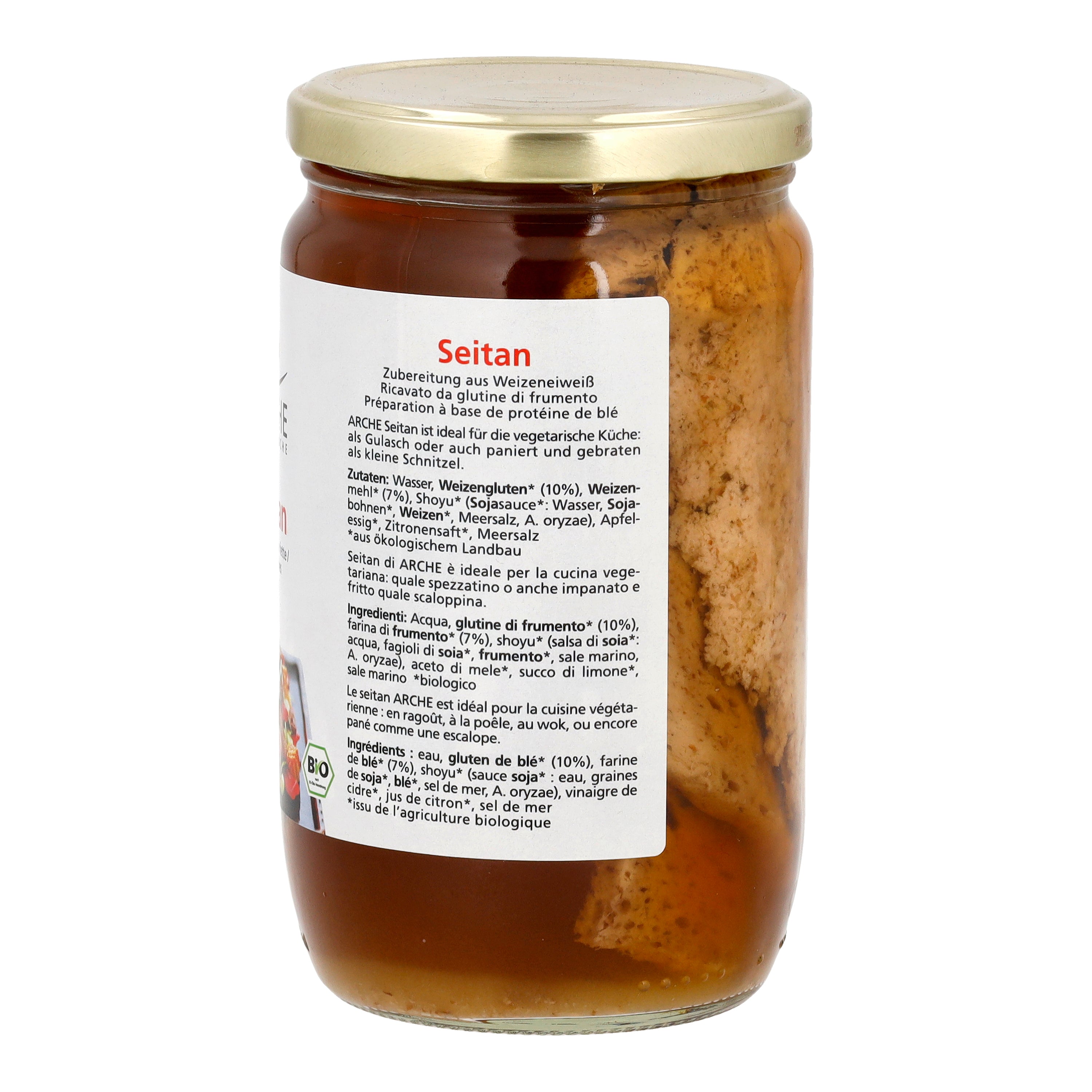 Seitan Scheiben in Sojasauce 650 g