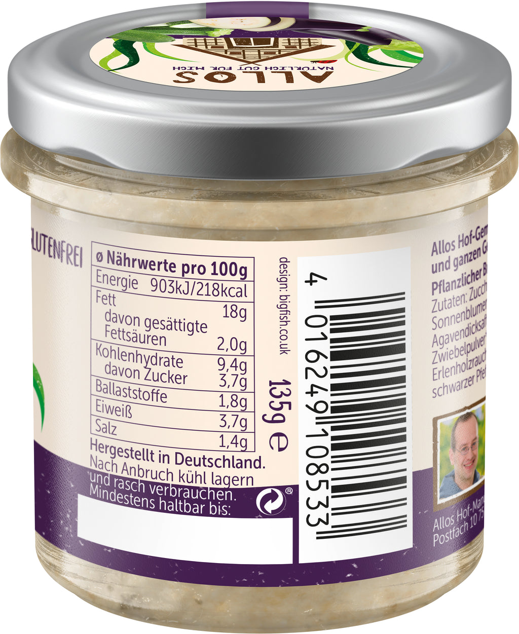 Hofgemüse Andreas Aubergine Zucchini 135 g