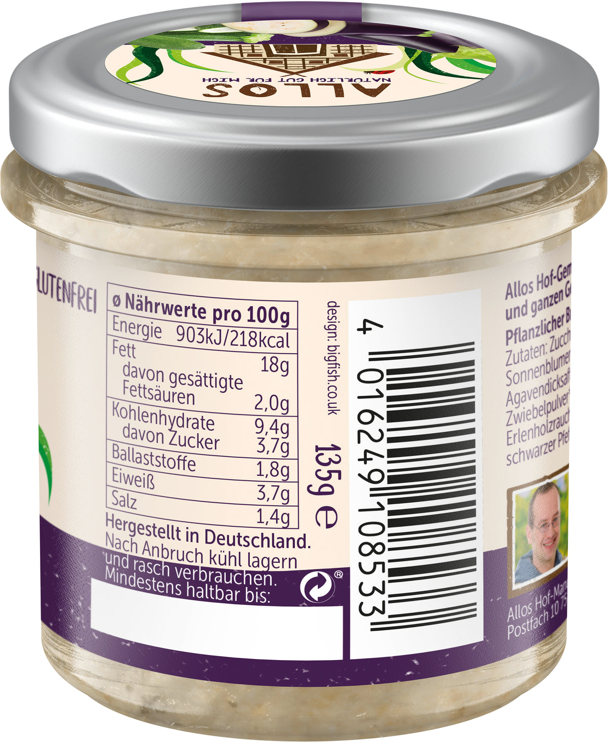 Hofgemüse Andreas Aubergine Zucchini 135 g