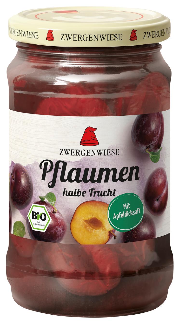 Pflaumen mit Apfeldicksaft  halbe Frucht  entstein 360 g