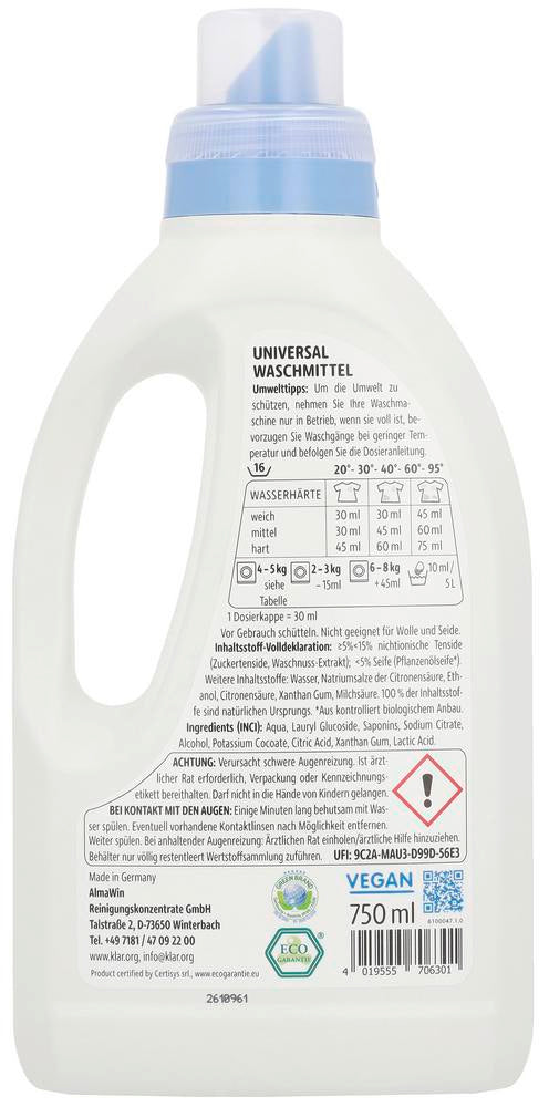 Universal Flüssigwaschmittel Waschnuss 750 ml