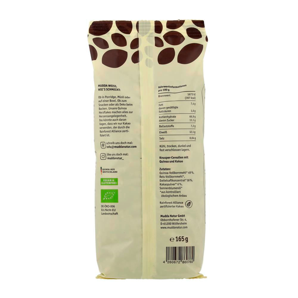 Quinoa Herzflakes Kakao 165 g