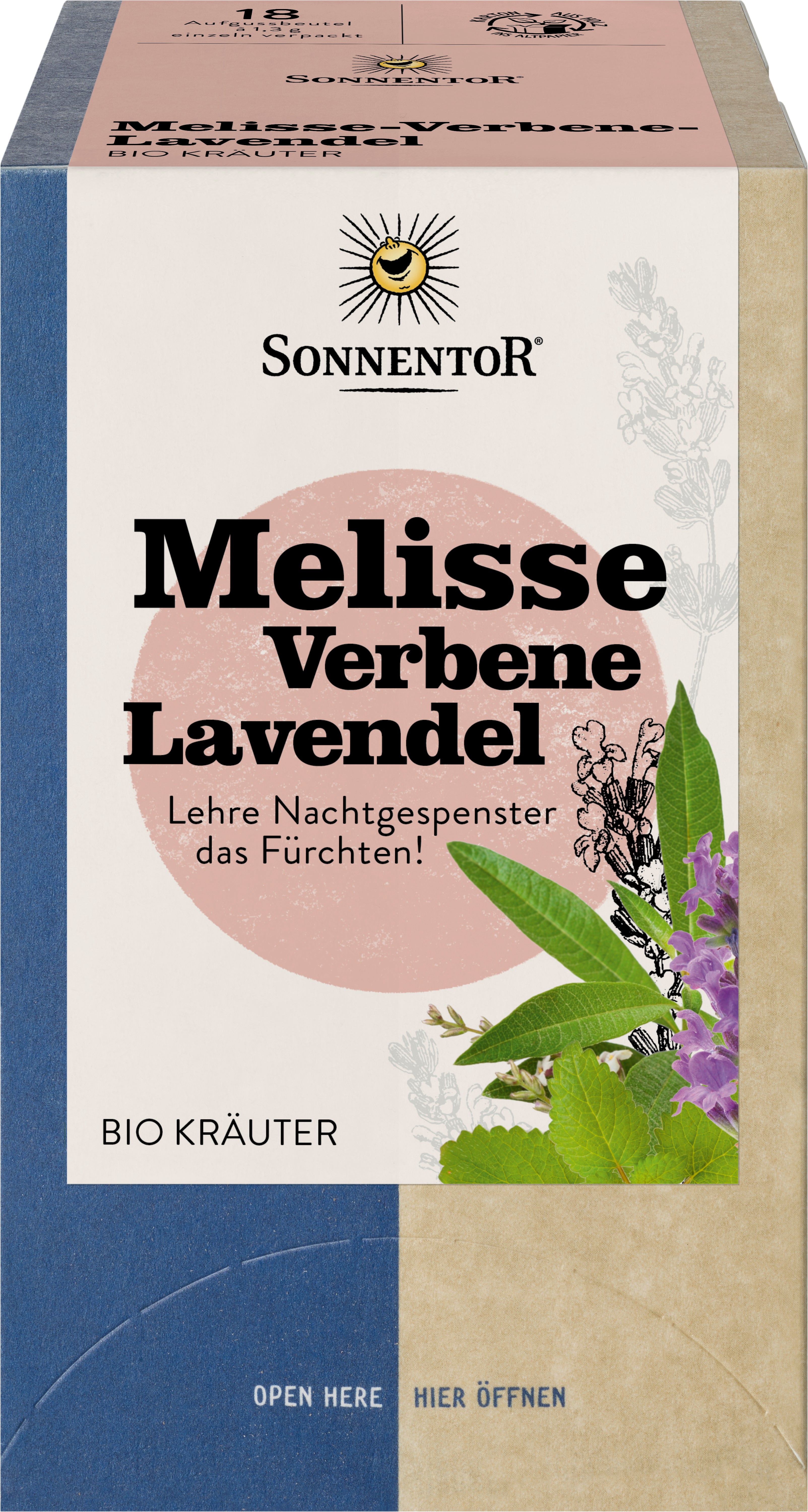 Melisse-Verbene-Lavendel Tee Doppelkammerbeutel 23,4 g