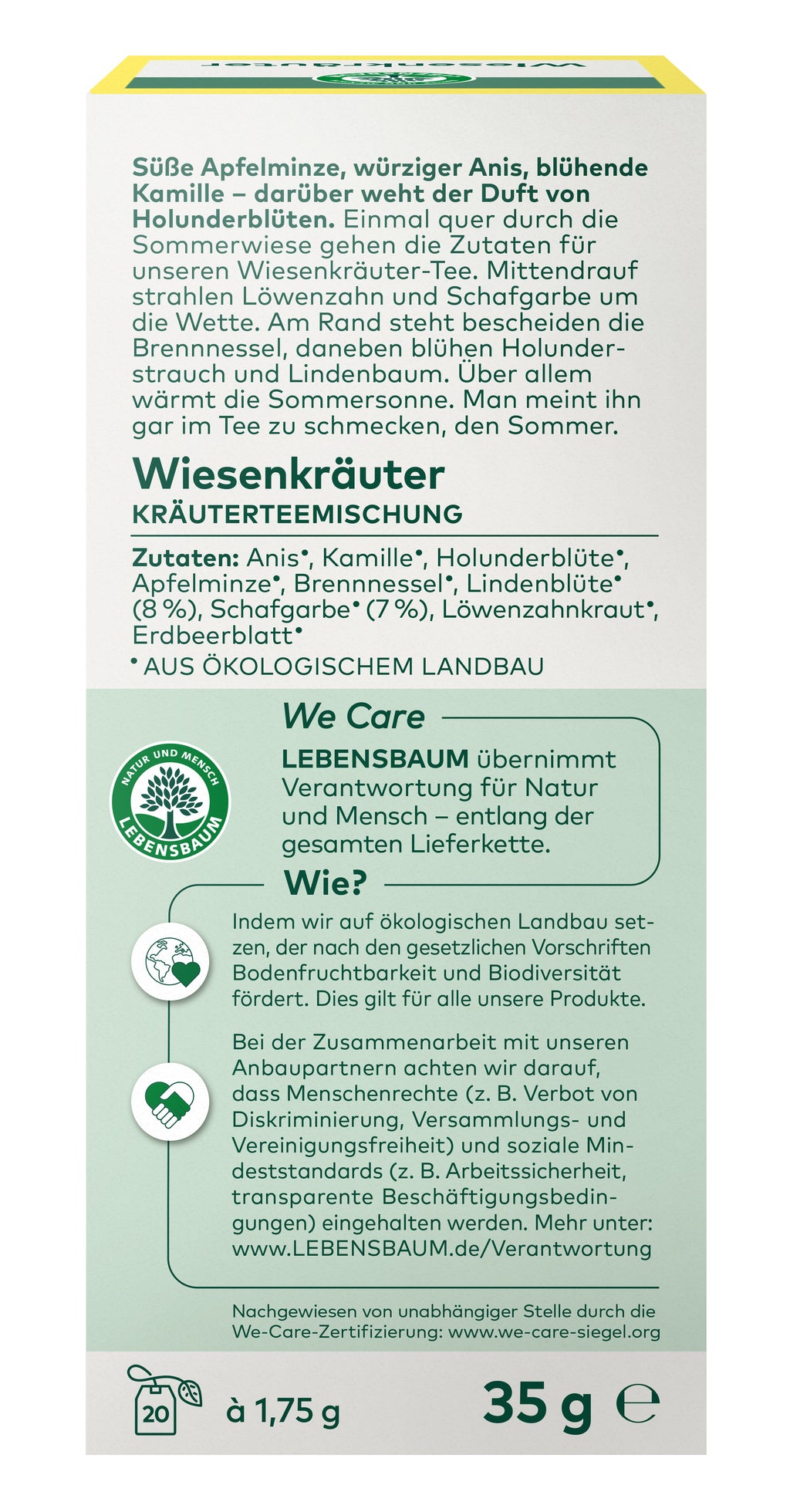 Wiesenkräuter Kräutertee 34 g