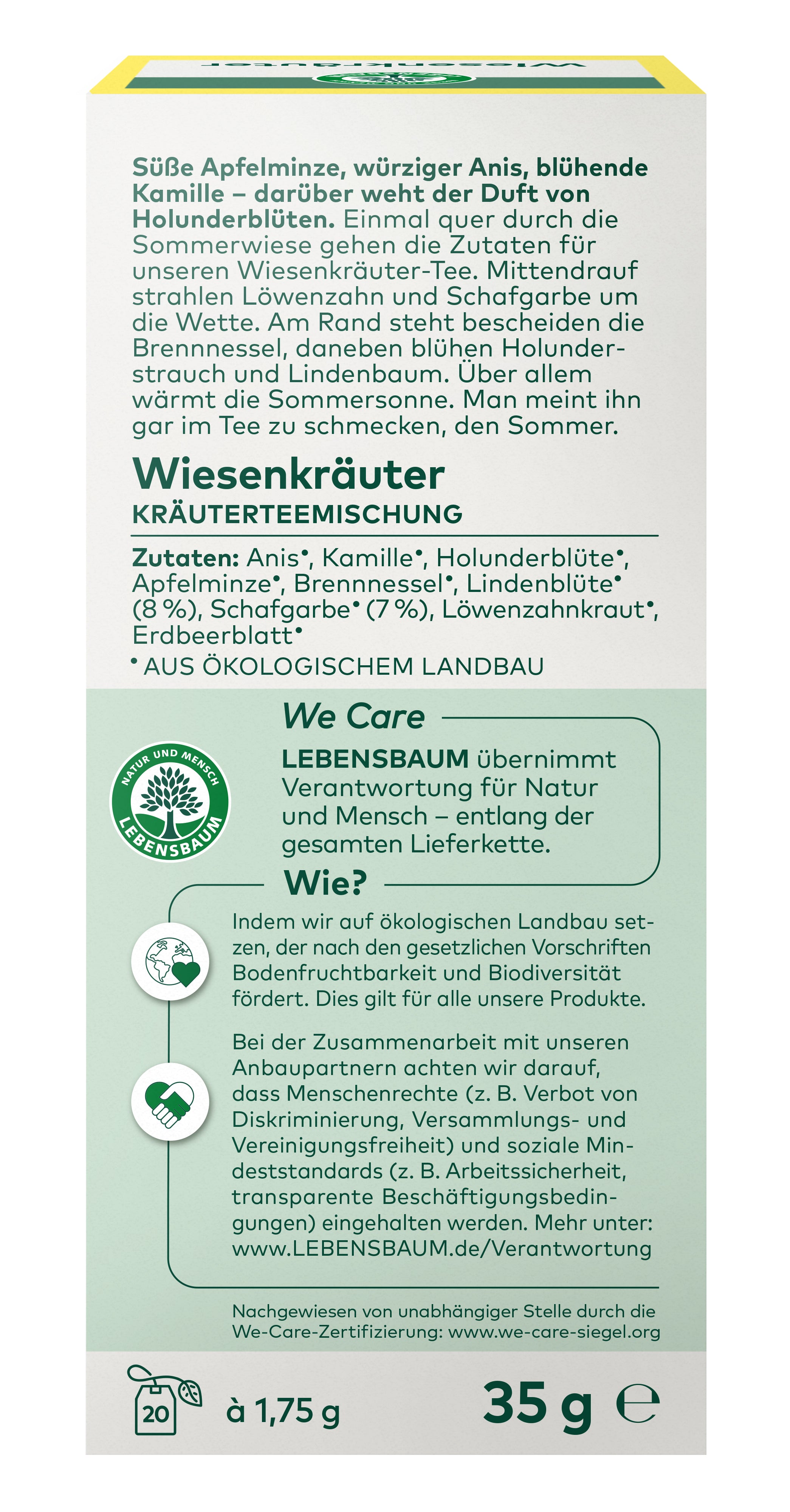 Wiesenkräuter Kräutertee 34 g