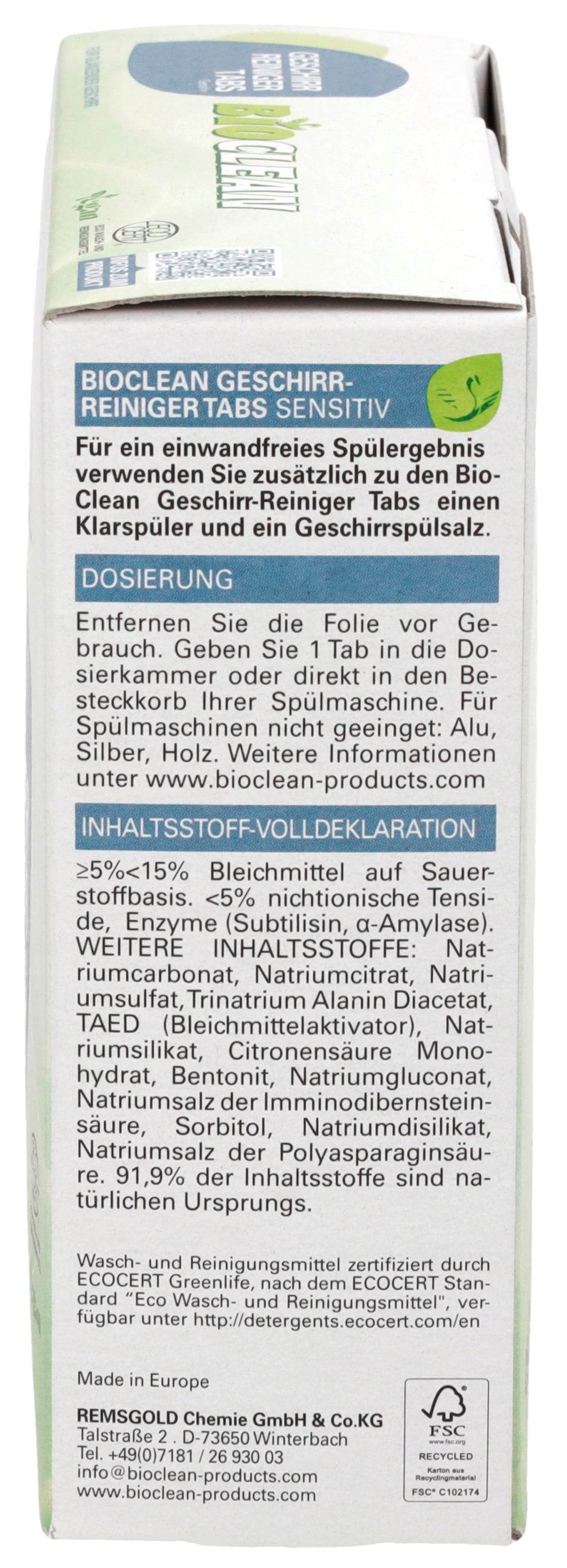 Geschirr-Reiniger Tabs 500 g