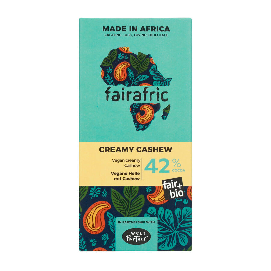 Helle Schokolade 42% mit Cashew Creme 80 g