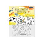 Ausmal-Tischdecke Motiv Schulanfang aus Papier 1 Stk
