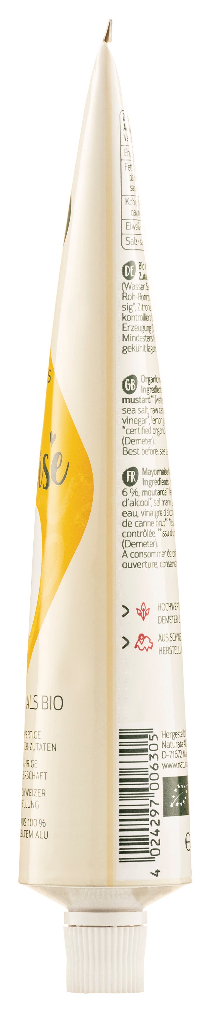 Delikatess-Mayonnaise demeter Tube 185 ml