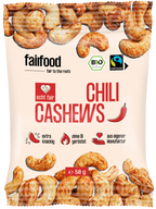 Faire Cashews mit Chili geröstet Snackbag 50 g