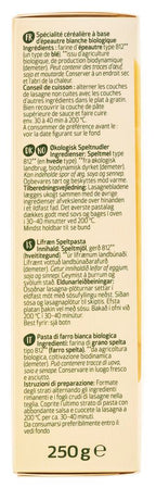 Lasagne Dinkel-hell demeter 250 g