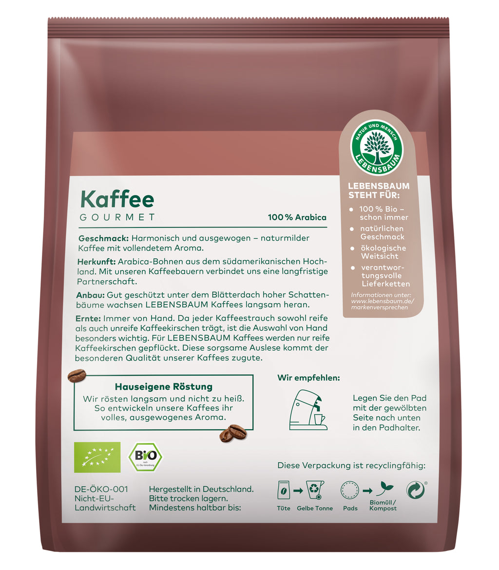 Pads Gourmet Caffe Crema klassisch 126 g