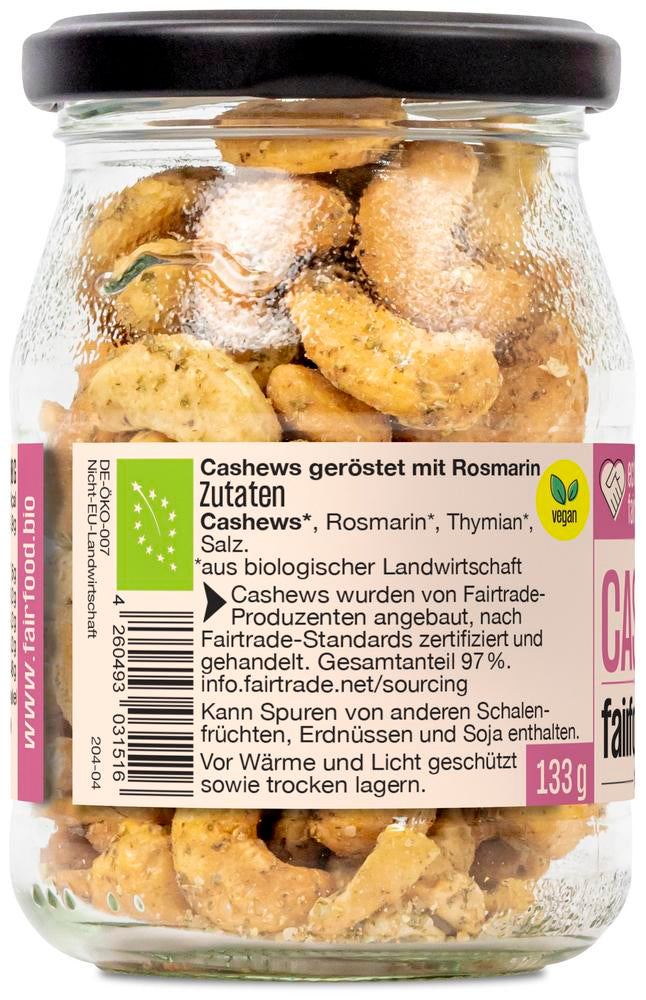 Cashewkerne Wilde Rosmarie Rosmarin & Thymian 133 g