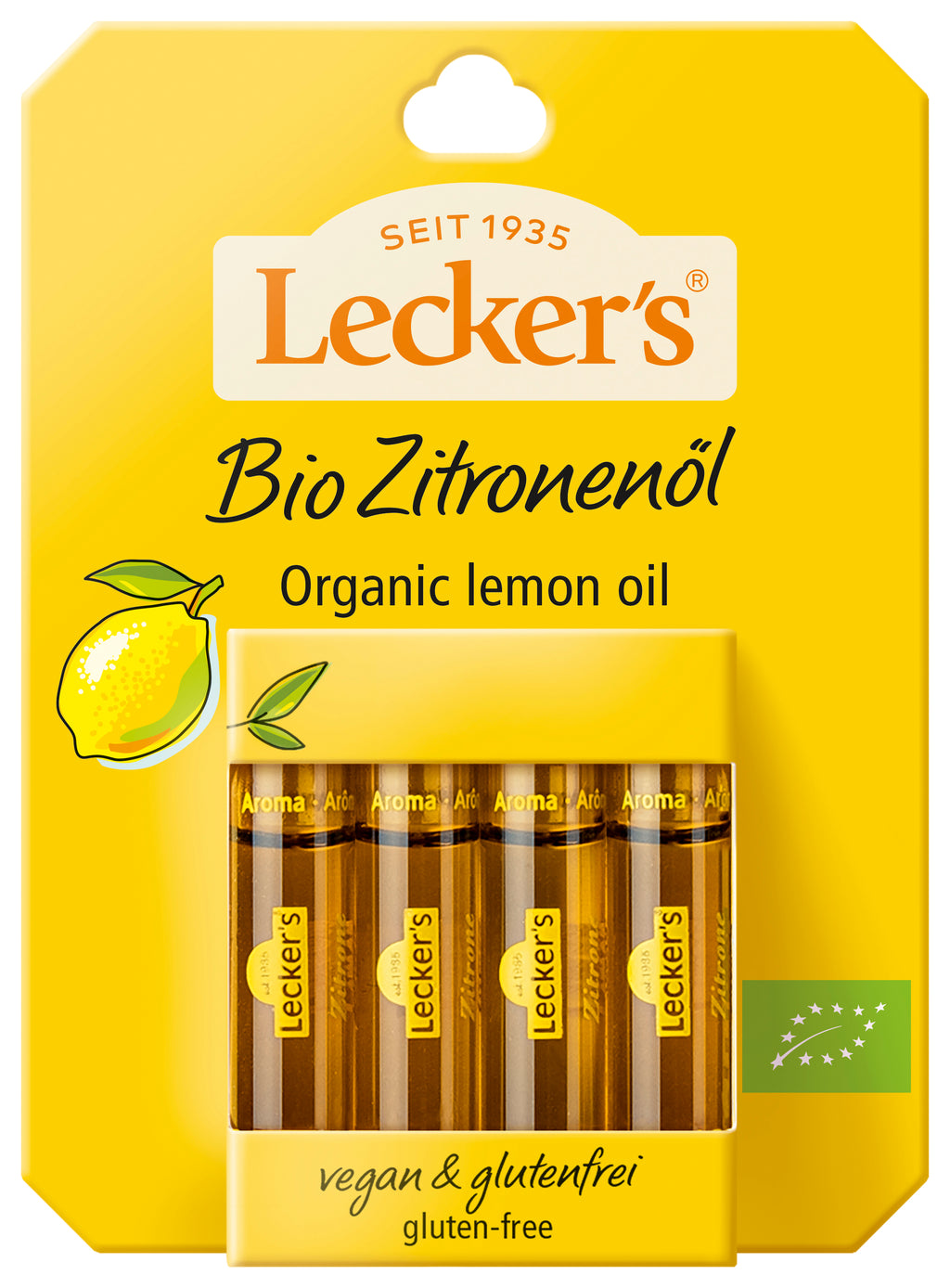 Zitronenöl - 100% naturreines Aroma 4x2 ml