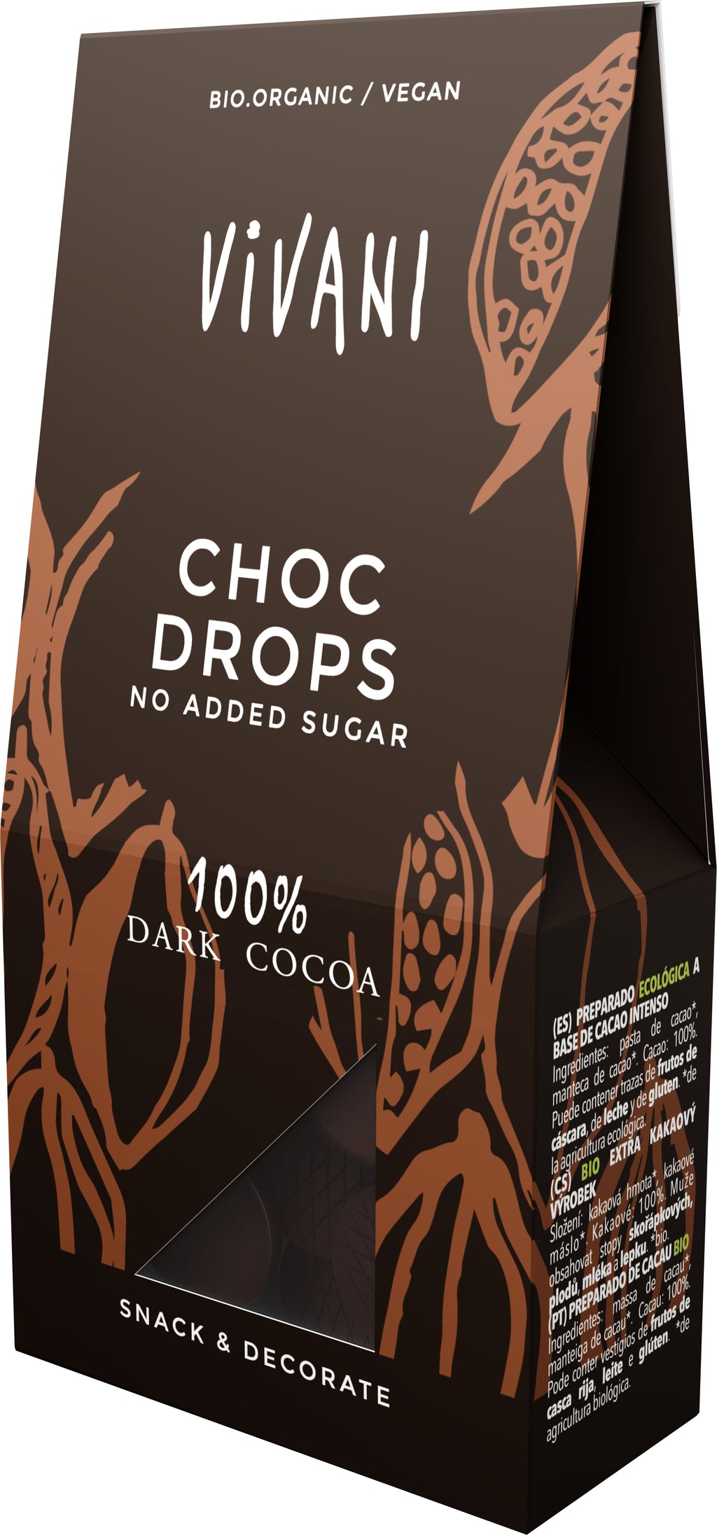 Choc Drops 100% Cacao 100 g
