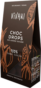 Choc Drops 100% Cacao 100 g