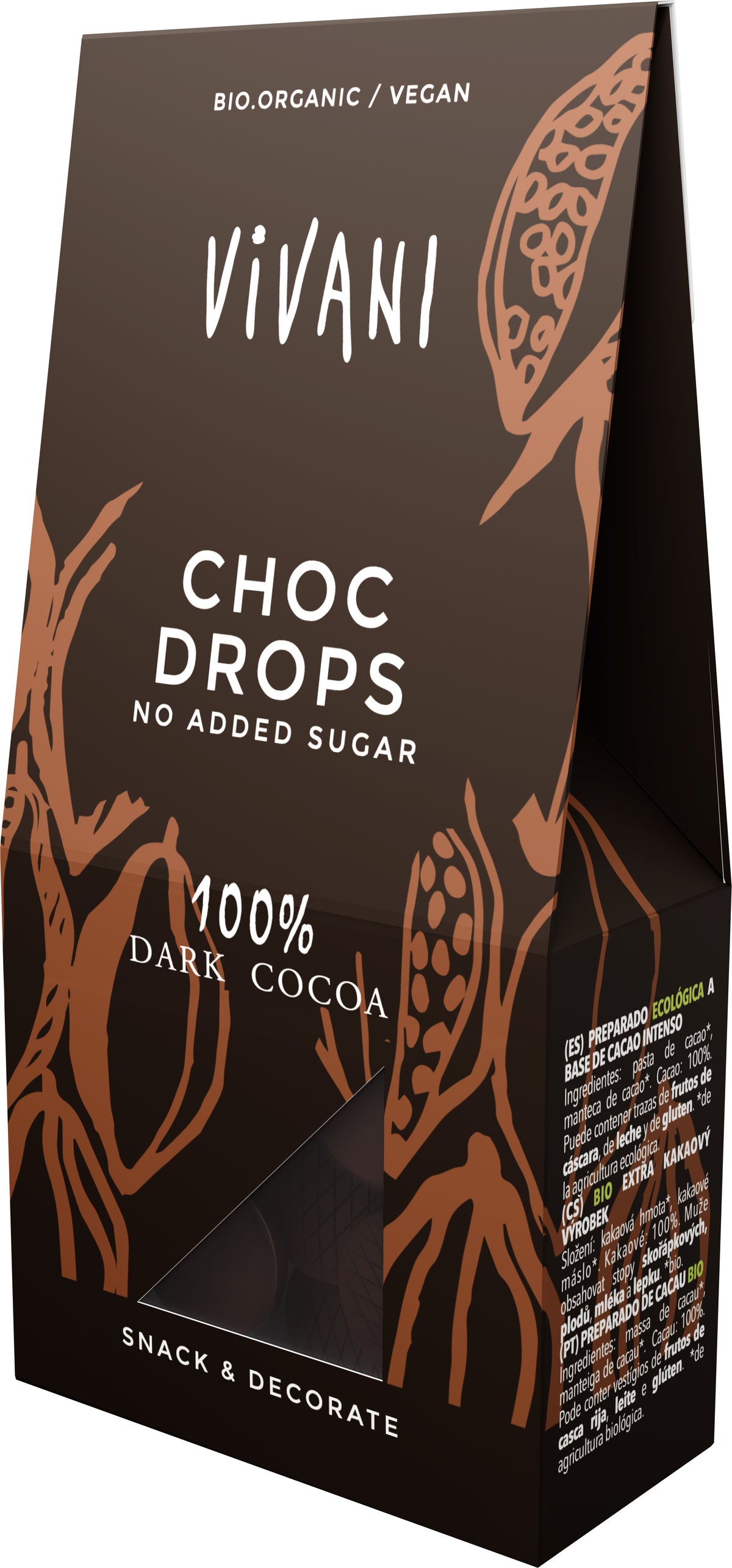Choc Drops 100% Cacao 100 g