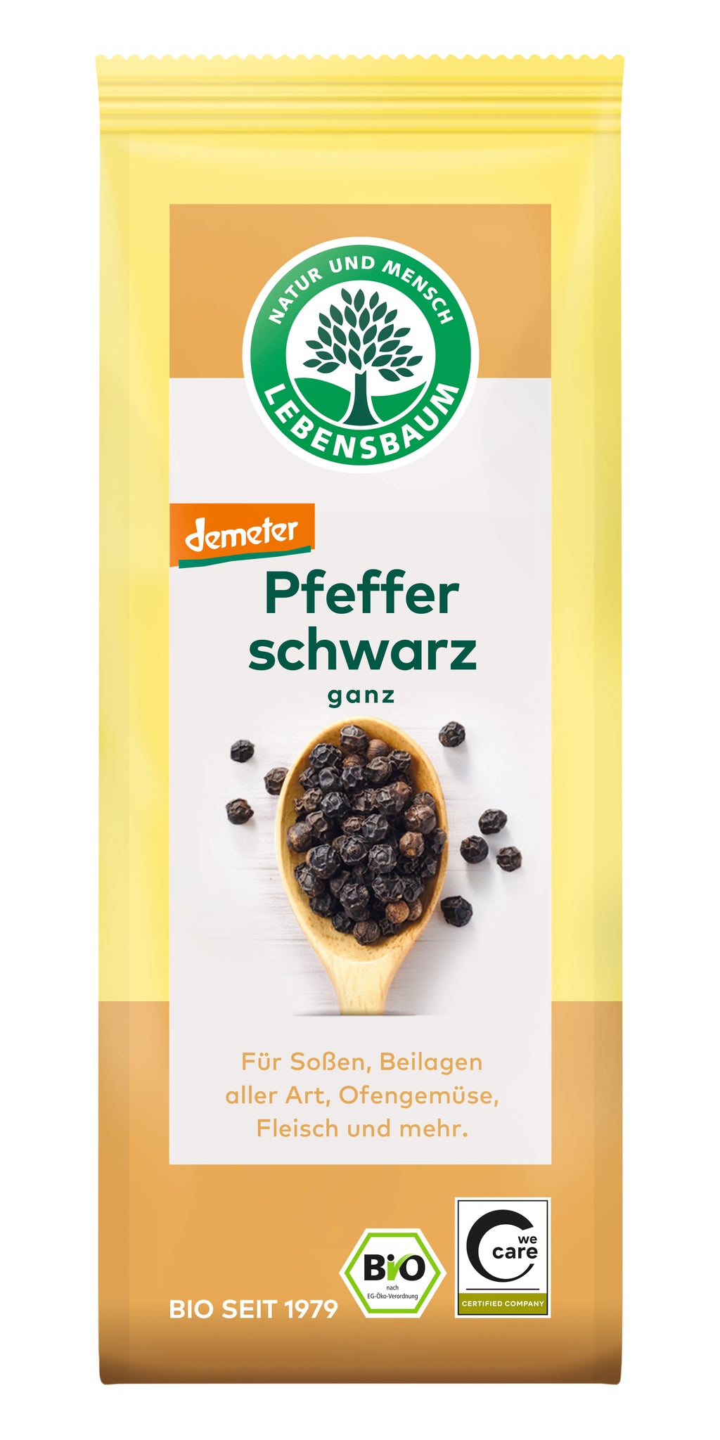 Pfeffer  schwarz, ganz  demeter 50 g